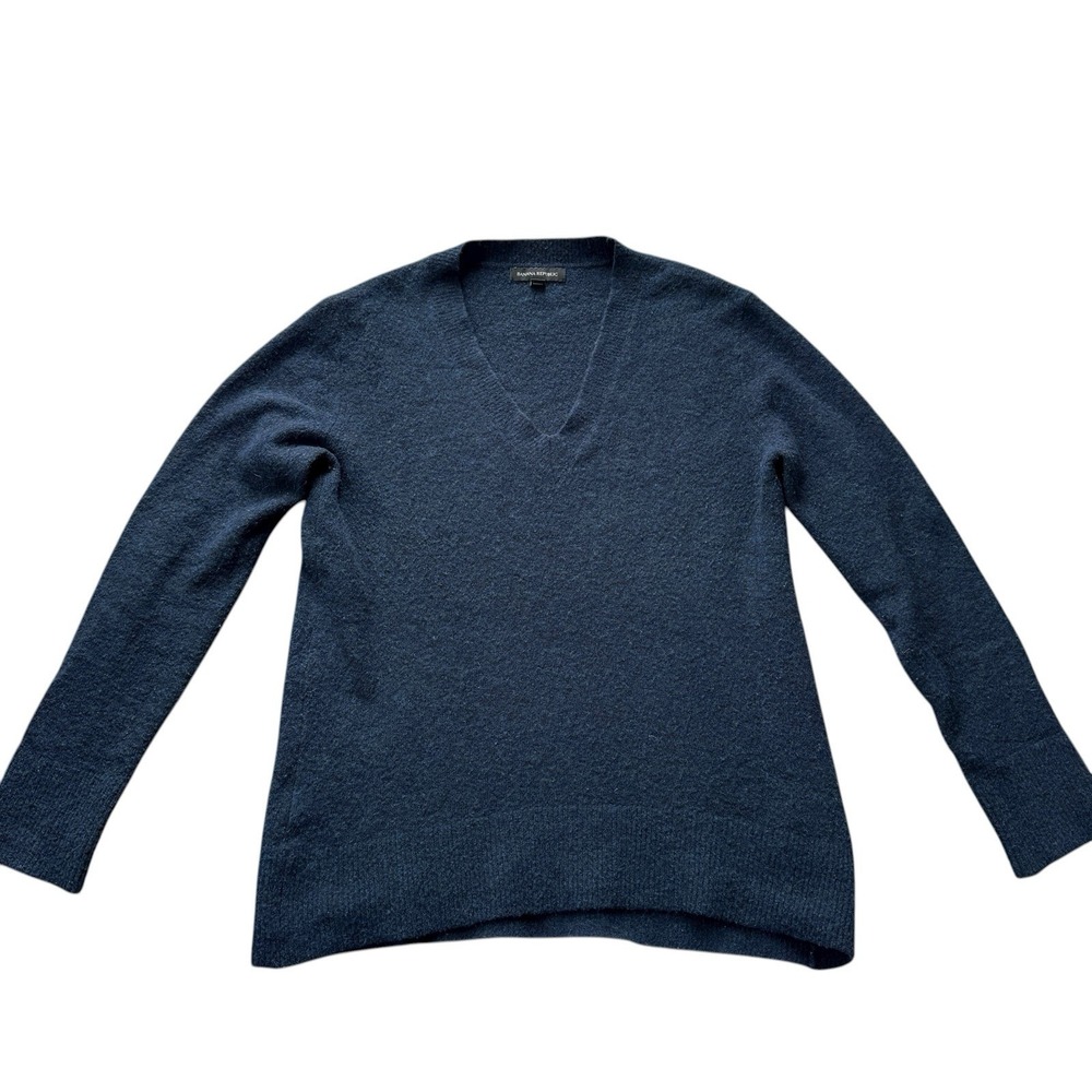 Banana Republic Merino Wool Blend Navy‎ Sweater Women's Small Capsule Classic